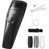 SPETLEK Electric Foot File Grinder Dead Skin Callus Remover Pedicure LED Light in Black