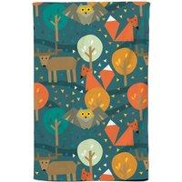 Warren Reed - Designer Wild Nightlife Tea Towel in Green