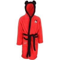 Disney Men's Mickey Mouse Logo Dressing Gown in Red | Size: S/M