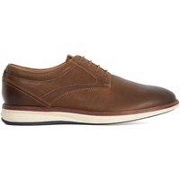 Dune London Men's Wide Fit 'Brydon' Leather Casual Shoes in Brown | Size: 12