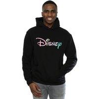 Disney Men's Pastel Logo Hoodie in Black | Size: Large
