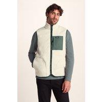 TOG24 Men's 'Evan' Sherpa Gilet in Cream | Size: Large