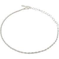 Harfi Women's Sterling Silver Everyday Rope Chain Stacking Bracelet | Size: 7.5 inches
