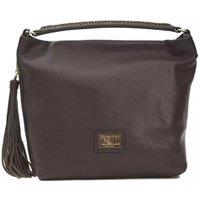 Pompei Donatella Women's Exquisite Leather Shoulder Bag with Adjustable Strap in Brown