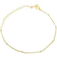 Harfi Women's Gold Plated Dainty Satellite Chain Stacking Bracelet | Size: 7.5 inches