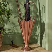 Dibor Vintage Copper Elegant Crown Design for Hallway or Entryway Umbrella Stand H75 x D30cm in Gold