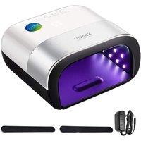 SPETLEK 48W Sun3 UV Led Nail Lamp Gel Polish Manicure Light Smart Timer in White
