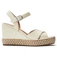 Moda In Pelle Women's 'Janeen' Leather Wedges in Off-White | Size: 8