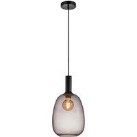 Nordlux Modern Indoor Pendant Light Black Glass E27 Hand Blown - Mains Powered, IP20