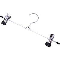 SPETLEK 40PCS Strong Metal Clips Hangers Chrome Clothes in Silver