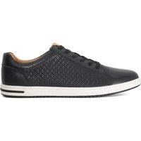 Dune London Men's Wide Fit 'Tezzy Weave' in Black | Size: 6