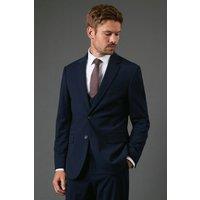 Burton Men's Navy Tailored Fit Essential Suit Jacket | Size: 44R