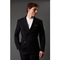 Burton Men's Essential Double Breasted Blazer in Black | Size: 40R