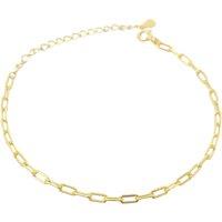 Harfi Women's Gold Plated Everyday Paperclip Chain Stacking Bracelet | Size: 7.5 inches