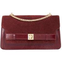 Dune London Women's 'Dutch' Shoulder Bag in Burgundy