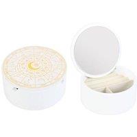 KDMD Astrology Wheel Jewellery Storage Box in White