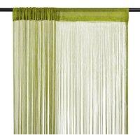 Berkfield Home String Curtains 2 pcs 140x250 cm Green