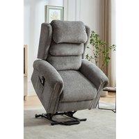 Belvoir Grey Fabric Dual Motor Mobility Rise Recliner Chair