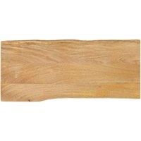 Table Top 100x40x3.8 cm Live Edge Solid Wood Mango