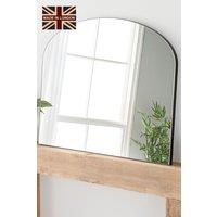 Yearn Mirrors Minimal Plain Mantle Mirror Black 91(w) x 69cm(h)