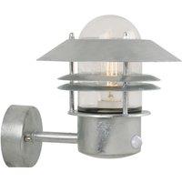 Nordlux Industrial Outdoor Wall Light Silver Galvanized steel E27 Coastal/Marine Safe - Mains Powered, IP54