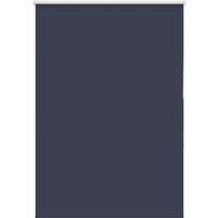 Berkfield Home Roller Blind Blackout Marine 90x175 cm Fabric Width 85.7 cm Polyester in Blue
