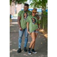 JTAPHRIQUE Vintage Bob Marley Print T-Shirt in Green | Size: Large