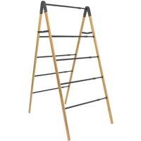 JVL Bamboo Extendable 4 Tier Clothes Ladder, Brown | Size: 1 Pack
