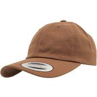 Yupoong Flexfit 6-panel Baseball Cap With Buckle in Tan