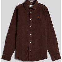 U.S. POLO ASSN. Men's Cord Shirt in Chocolate | Size: Large