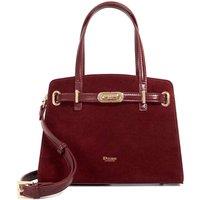 Dune London Women's 'Dinidefine' Suede Bag in Burgundy