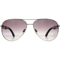 Guess Women's Aviator Silver Smoke Gradient GU7295