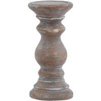 Love Lace Siena Small Brown Column Candle Holder
