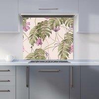 Warren Reed - Designer Pink Cosmos Flowers Kitchen Splashback | Size: 600mm x 750mm