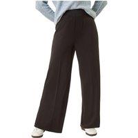 Roman Women's Wide Leg Ponte Stretch Trouser in Black | Size: 12