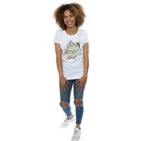 Disney Women's Tinkerbell Stars Cotton T-Shirt in White | Size: XL
