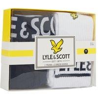 Lyle & Scott Men's Creed 3 Pack Underwear & Sock Gift Boxtrunk : Peacoat - Sock : Bright White | Size: XL