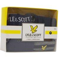 Lyle & Scott Men's Humphrey 3 Pack Underwear & Sock Gift Boxtrunk : Peacoat - Sock : Peacoat - Stripe | Size: 2XL