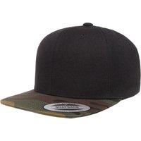 Flexfit Men's Two Tone Classic Camo Snapback Cap in Black