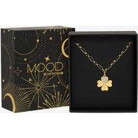 Mood Women's Gold Plated Clover Pendant Gift Boxed