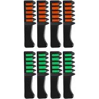 Living and Home Women's 8Pcs Temporary Bright DIY Hair Color Chalk Comb Set