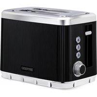 Geepas Arcus Collection 930W 2 Slice Toaster with 7 Browning Levels in Black