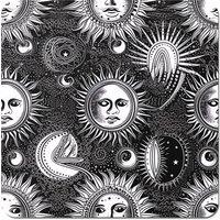 Warren Reed - Designer Moon & Sun Black White Coasters - Set of 4