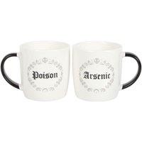 KDMD Poison & Arsenic Couples Mug Set in White