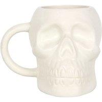 KDMD Matte White Skull Mug