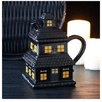 KDMD Black Haunted House Mug