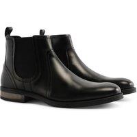 Silver Street London Men's Miller Leather Chelsea Boots in Black | Size: 9