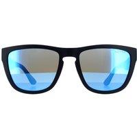 Tommy Hilfiger Men's Square Matte Blue Blue Mirror Sunglasses
