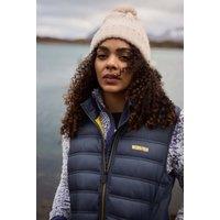 Weird Fish Women's Atissa Lightweight Padded Gilet in Dark Navy | Size: 16
