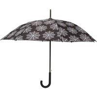 KDMD Women's All Over Print Spiderweb Umbrella in Black